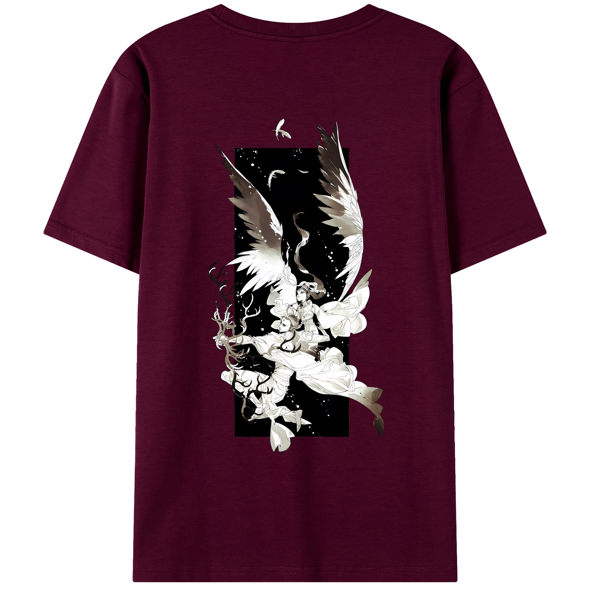 （画像用） Ne Zha 2 ナタ 魔童の大暴れ レディース半袖Tシャツ(バックプリント)
